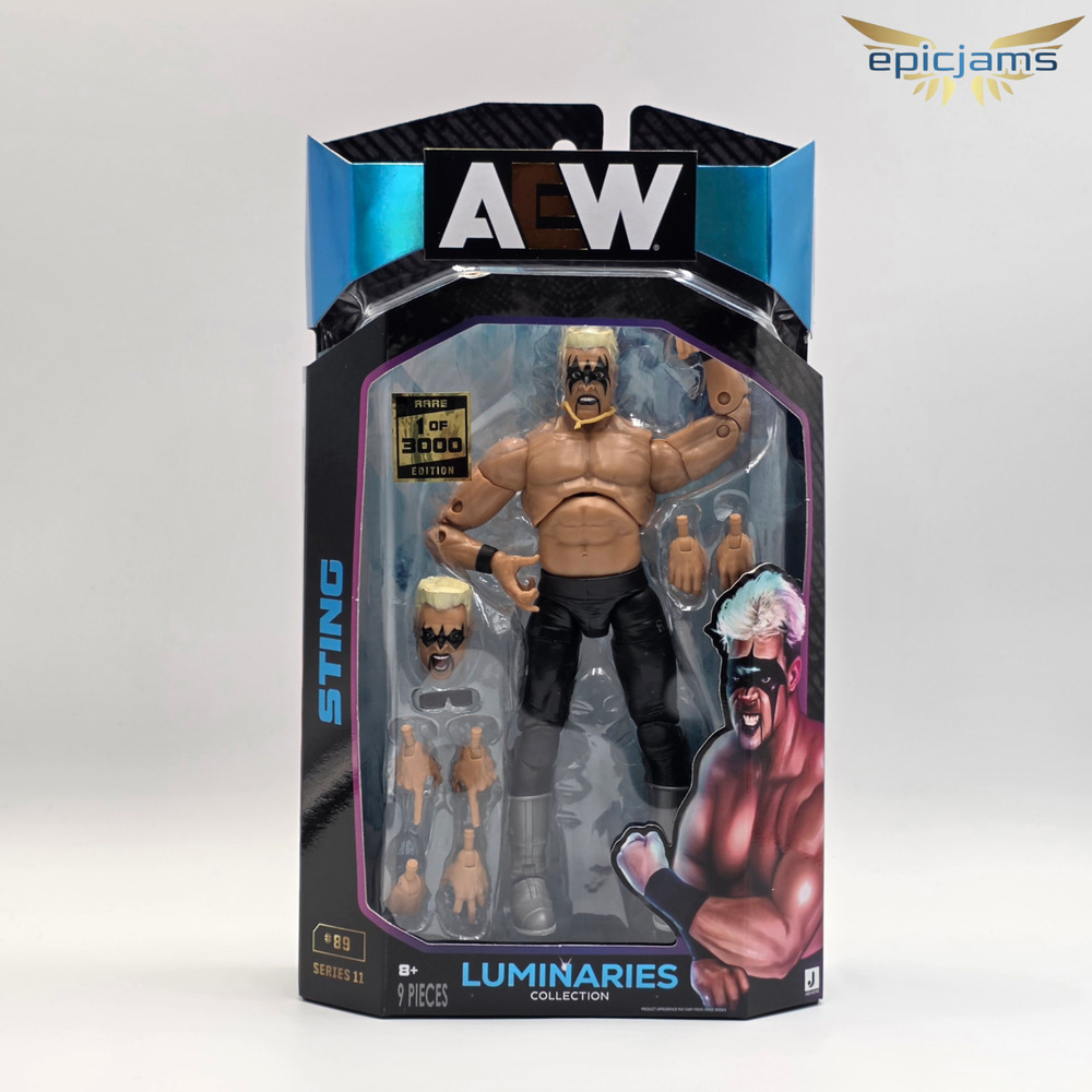AEW STING Luminaries Collection Series 11 #89 Rare 1 of 3000 Action Figure New